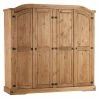 Seconique Corona 4 Door Wardrobe, Pine 2 Seconique Corona 4 Door Wardrobe, Pine -furniture Shop 30359259