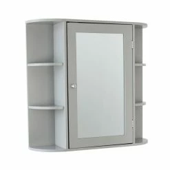 Lloyd Pascal Verona Grey Mirror Cabinet
