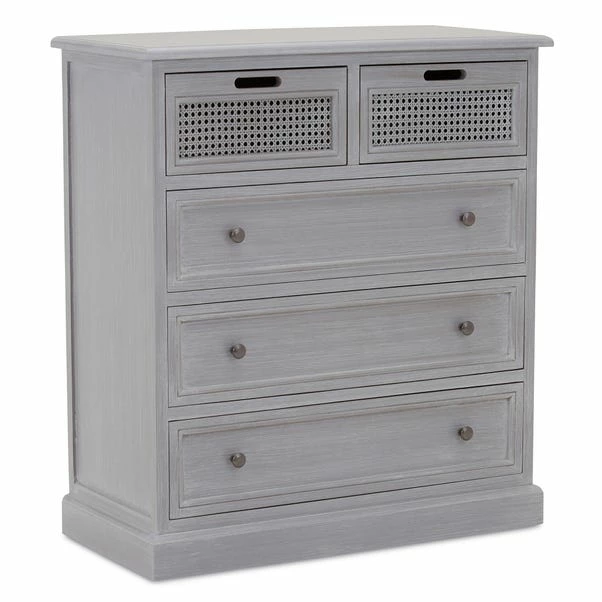 Dunelm Lucy Cane 5 Drawer Chest 6 Dunelm Lucy Cane 5 Drawer Chest - Image 4