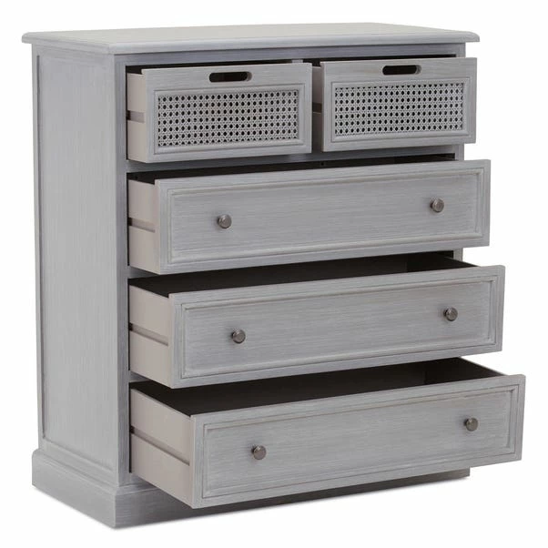 Dunelm Lucy Cane 5 Drawer Chest 7 Dunelm Lucy Cane 5 Drawer Chest - Image 5