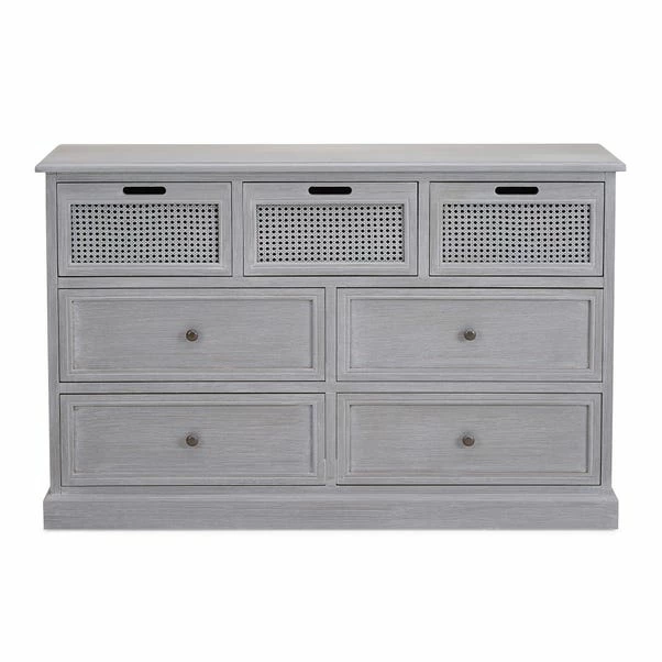 Dunelm Lucy Cane 7 Drawer Chest 3 Dunelm Lucy Cane 7 Drawer Chest