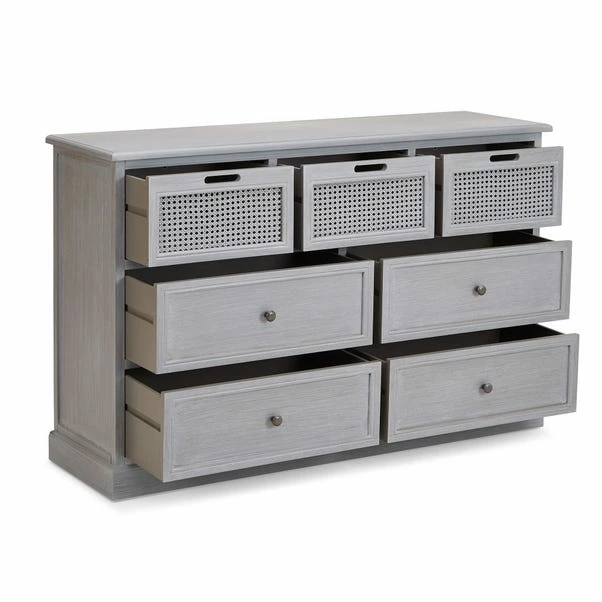Dunelm Lucy Cane 7 Drawer Chest 5 Dunelm Lucy Cane 7 Drawer Chest - Image 3