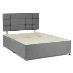 Bedmaster Universal Linen Divan Base With Headboard