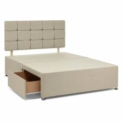 Julian Bowen Shop 9 Bedmaster Universal 2 Drawer Linen Divan Base With Headboard