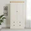 Dunelm Compton Double 3 Drawer Wardrobe, Ivory & Oak 1 Dunelm Compton Double 3 Drawer Wardrobe, Ivory & Oak -furniture Shop 30605616