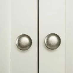 Dunelm Compton Double 3 Drawer Wardrobe, Ivory & Oak -furniture Shop 30605616 alt05