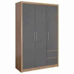 Seconique Seville Triple 2 Drawer Wardrobe