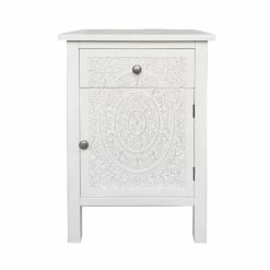 Dunelm Samira 1 Door & 1 Drawer Chest, White