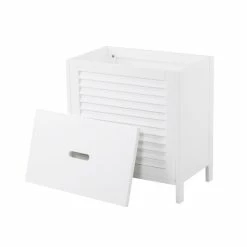 Lloyd Pascal White Tuscany Laundry Hamper