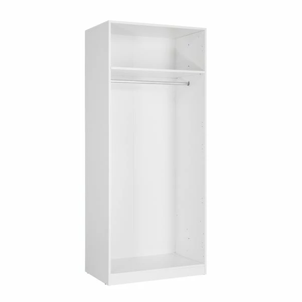 Harmony Euston Double Wardrobe, White 4 Harmony Euston Double Wardrobe, White - Image 2