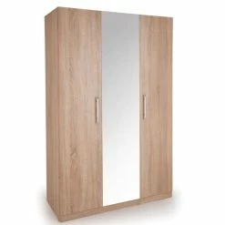 Harmony Holborn Triple Wardrobe, Mirrored