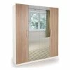 Harmony Euston 4 Door Wardrobe, White & Mirrored -furniture Shop 30619765