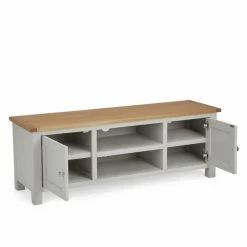 Dunelm Bromley Grey Wide TV Stand -furniture Shop 30645265 alt04