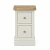 Dunelm Compton 2 Drawer Slim Bedside Table, Oak -furniture Shop 30645273