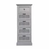 Dunelm Lucy Cane Tall 5 Drawer Chest -furniture Shop 30645311
