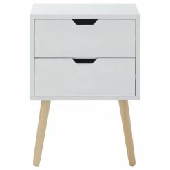 GFW Nyborg 2 Drawer Bedside Table