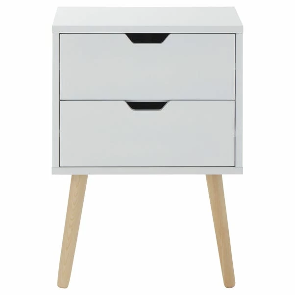 GFW Nyborg 2 Drawer Bedside Table 3 GFW Nyborg 2 Drawer Bedside Table