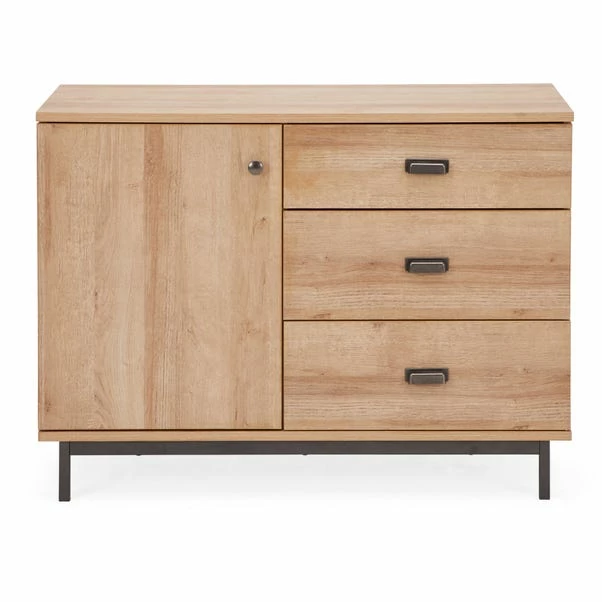 Dunelm Fulton Oak Effect Small Sideboard 3 Dunelm Fulton Oak Effect Small Sideboard