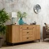 Dunelm Fulton Oak Effect Large Sideboard -furniture Shop 30666238