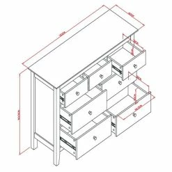 Dunelm Lynton 7 Drawer Chest 5 Dunelm Lynton 7 Drawer Chest -furniture Shop 30666239 alt09