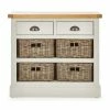 Dunelm Compton Ivory Console Table With Baskets -furniture Shop 30666562