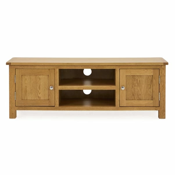 Dunelm Bromley Wide TV Unit Oak 3 Dunelm Bromley Wide TV Unit Oak