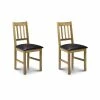 Julian Bowen Coxmoor Set Of 2 Dining Chairs Brown PU Leather -furniture Shop 30667048