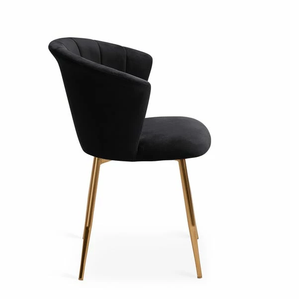 Dunelm Kendall Velvet Dining Chair 5 Dunelm Kendall Velvet Dining Chair - Image 3