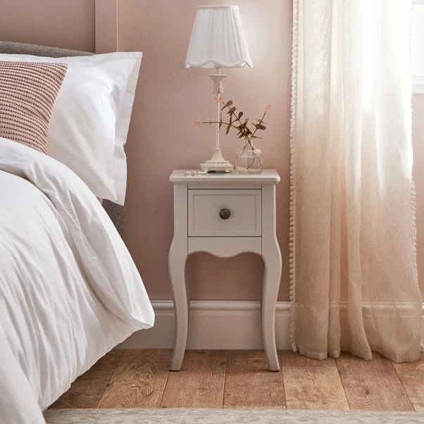 Dunelm Clara 1 Drawer Bedside Table, Grey 3 Dunelm Clara 1 Drawer Bedside Table, Grey