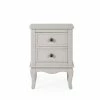 Dunelm Clara 2 Drawer Bedside Table, Grey -furniture Shop 30685747