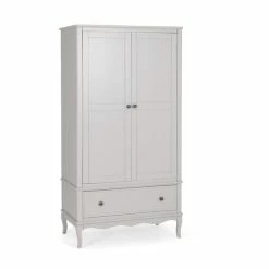 Dunelm Clara Double 1 Drawer Wardrobe, Grey -furniture Shop 30686033 alt02