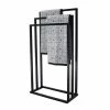Lloyd Pascal Black 3 Rail Free Standing Towel Holder -furniture Shop 30686262