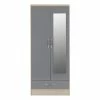 Seconique Nevada Double 1 Drawer Wardrobe -furniture Shop 30693654
