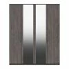 One Call Furniture Parker 4 Door Wardrobe, Mirrored -furniture Shop 30708806