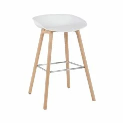 Dunelm Erik White Bar Stool