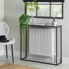 Dunelm Sullivan Black Slim Console Radiator Cover -furniture Shop 30712353