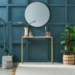 Dunelm Sullivan Gold Effect Slim Console Radiator Cover 9 Dunelm Sullivan Gold Effect Slim Console Radiator Cover -furniture Shop 30712354 alt01