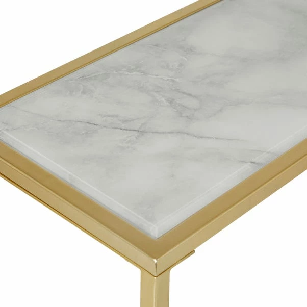 Dunelm Sullivan Gold Effect Slim Console Radiator Cover 7 Dunelm Sullivan Gold Effect Slim Console Radiator Cover - Image 5