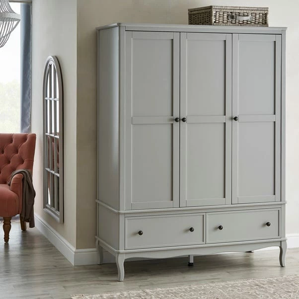 Dunelm Clara Triple Wardrobe, Grey 3 Dunelm Clara Triple Wardrobe, Grey