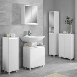 Lloyd Pascal Vienna White Under Sink Unit With Reversible 4 In 1 Colour Bar -furniture Shop 30713920 alt02