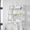 Lloyd Pascal Jasper White Wall Mounted Shelves With Chrome Hooks -furniture Shop 30714004