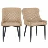 Dunelm Montreal Set Of 2 Faux Leather Dining Chairs -furniture Shop 30724476