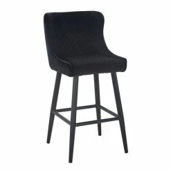 Dunelm Montreal Velvet Bar Stool