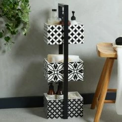 Dunelm Geo Tile Monochrome Caddy