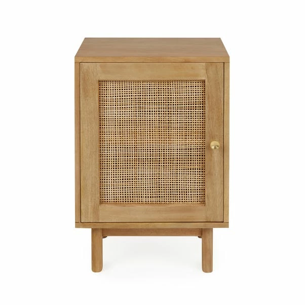 Dunelm Indi 1 Door Bedside Table, Mango Wood 4 Dunelm Indi 1 Door Bedside Table, Mango Wood - Image 2