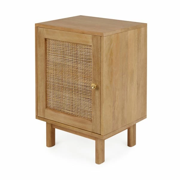 Dunelm Indi 1 Door Bedside Table, Mango Wood 5 Dunelm Indi 1 Door Bedside Table, Mango Wood - Image 3