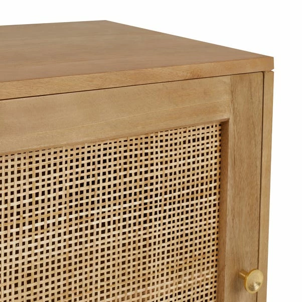 Dunelm Indi 1 Door Bedside Table, Mango Wood 7 Dunelm Indi 1 Door Bedside Table, Mango Wood - Image 5