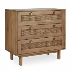 Dunelm Indi 3 Drawer Chest, Mango Wood -furniture Shop 30727645 alt02