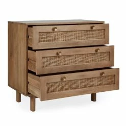 Dunelm Indi 3 Drawer Chest, Mango Wood -furniture Shop 30727645 alt03