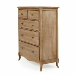 Dunelm Giselle 5 Drawer Chest, Mango Wood -furniture Shop 30727656 alt02